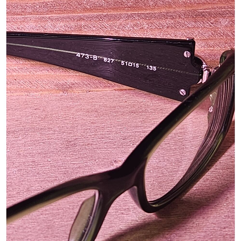 BVLGARI 473-B Eyeglasses Frames Green Rhinestone 51-15-135 Italy Designer Luxury - Picture 2 of 10